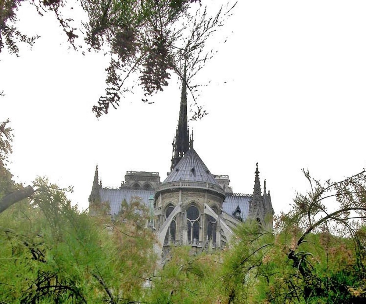 Flying buttresses Notre Dame de Paris