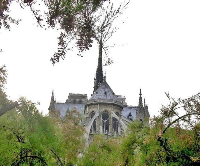 Flying buttresses Notre Dame de Paris